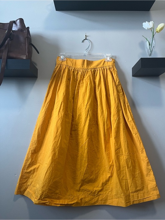 H&M Dresses & Skirts - H&M Mustard Yellow Midi Skirt